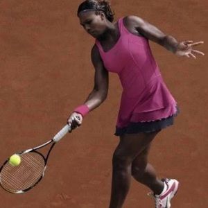 Pink ruffle tennis dress